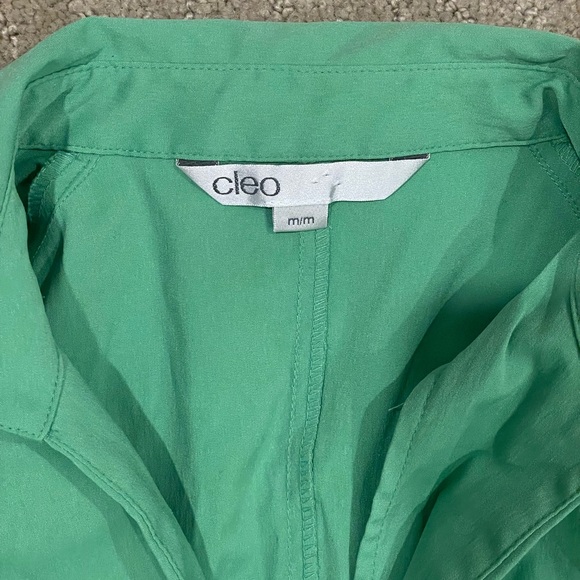 Vintage green zip blouse - Picture 2 of 4